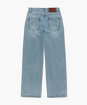W HIGH STRAIGHT DENIM PANTS IN LIGHT BLUE image 7