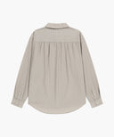 W PATTERN SHEER SHIRT IN GREY PINK image 13