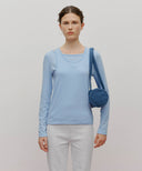 CLASSIC LOGO MINI DUFFLE BAG IN BLUE image 7