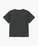 W LEMON GRAPHIC SLIM CROP TEE IN CHARCOAL GREY image 11