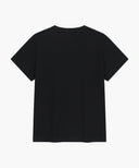 W SMALL REGULAR LOGO TEE IN BLACK image 7