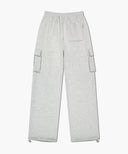 CLASSIC LOGO ONE TUCK CARGO SWEAT PANTS IN LIGHT HEATHER GREY image 13