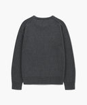 CLASSIC LOGO KNIT PULLOVER IN CHARCOAL GREY image 7