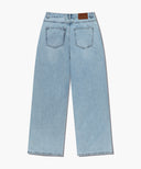 M HIGH STRAIGHT DENIM PANTS IN LIGHT BLUE image 7