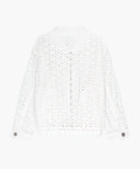 KIDS W EYELET LACE ZIP-UP JACKET IN WHITE image 7