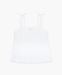 W PINTUCK CAMISOLE BLOUSE IN WHITE image 7