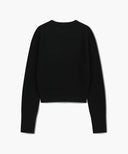 W CLASSIC LOGO CROP KNIT IN BLACK image 7
