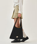 CLASSIC LOGO ONE SHOULDER BUCKET BAG IN DARK BLUE image 7