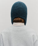 CLASSIC LOGO EARFLAP BEANIE IN TEAL image 7