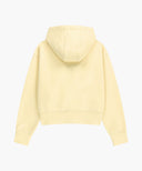 W CLASSIC LOGO CROP HOODIE ZIPUP IN BUTTER image 7