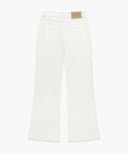 W BOOT-CUT DENIM PANTS IN WHITE image 10