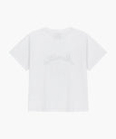 W LEMON GRAPHIC SLIM CROP TEE IN WHITE image 7