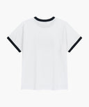 AEROCOOL CRACK CLASSIC LOGO RINGER TEE IN WHITE image 7