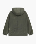 HOODED PACKABLE NYLON JACKET IN GRAY image 7