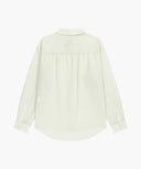 W PATTERN SHEER SHIRT IN IVORY image 17