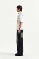 MATIN SPELL POINT KNIT ZIP UP VEST IN IVORY image 10