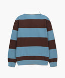 CLASSIC LOGO STRIPE RUGBY SWEATSHIRT IN BLUE image 7