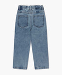 KIDS X-POCKET TAPERED DENIM PANTS IN BLUE image 7