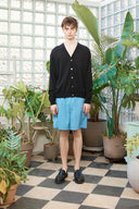 BACK LOGO SEE THROUGH CARDIGAN FOR MEN IN BLACK image 5