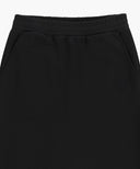 W CLASSIC LOGO SWEAT LONG SKIRT IN BLACK BLACK image 8