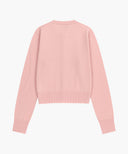 W BASIC KNIT CARDIGAN SETUP IN CORAL PINK image 8