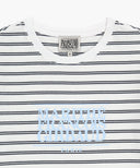 W CLASSIC LOGO CROP TEE IN DARK NAVY image 8