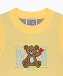 KIDS BEAR CLASSIC LOGO KNIT VEST IN YELLOW image 8