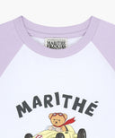 KIDS BEAR RAGLAN LONG SLEEVE TEE IN LIGHT PURPLE image 8