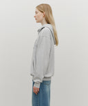CLASSIC LOGO HOODIE IN LIGHT HEATHER GREY