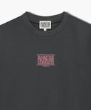 W SMALL CLASSIC LOGO CROP SWEATSHIRT IN CHARCOAL GREY image 8