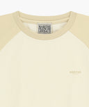 W SMALL REGULAR LOGO RAGLAN CROP TEE IN BUTTER image 8