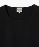 W BASIC CROP TEE IN BLACK image 8