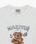 MARINE DRAWING DOODLE GRAPHIC TEE IN LIGHT HEATHER GREY image 8