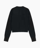 W BASIC KNIT CARDIGAN SETUP IN BLACK image 8