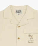 KIDS SEERSUCKER HALF SHIRT IN LIGHT BEIGE image 8