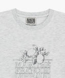 AEROCOOL LEMON CLASSIC LOGO TEE IN LIGHT HEATHER GREY image 8