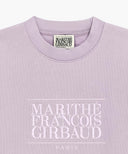 W CLASSIC LOGO CROP SWEATSHIRT IN LAVENDER image 8