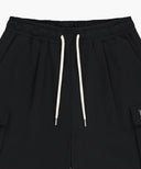 CLASSIC LOGO CARGO SWEAT SHORTS IN BLACK image 8