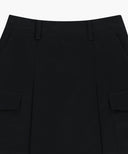 W COTTON CARGO MINI SKIRT IN BLACK image 11