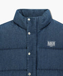CLASSIC LOGO DENIM DOWN JACKET IN DARK BLUE image 8