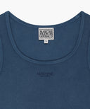 W REGULAR LOGO SLEEVELESS IN BLUE image 8