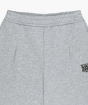 KIDS CLASSIC LOGO BERMUDA ONE TUCK SWEAT SHORTS IN HEATHER GREY image 8