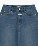 W SUMMER SEMI WIDE DENIM PANTS IN BLUE image 8
