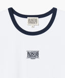 W CLASSIC LOGO RINGER TEE IN WHITE image 8