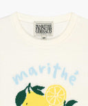 KIDS CITRON KNIT PULLOVER IN IVORY image 8