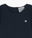 KIDS W PEPLUM BLOUSE IN NAVY image 8