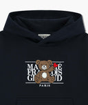 KIDS BEAR CLASSIC LOGO HOODIE IN NAVY image 8