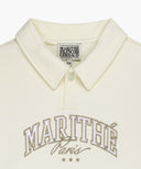 KIDS STRIPE POINT COLLAR SWEATSHIRT IN IVORY image 8