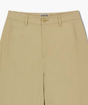 W COTTON CURVED LINE PANTS IN BEIGE image 8