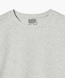 W BASIC TEE IN LIGHT HEATHER GREY image 8